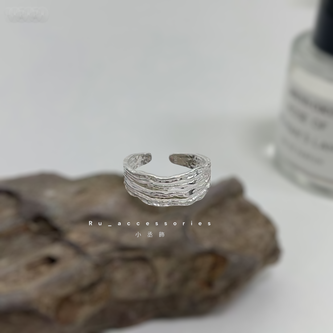 四層熔岩開口戒$370 #410