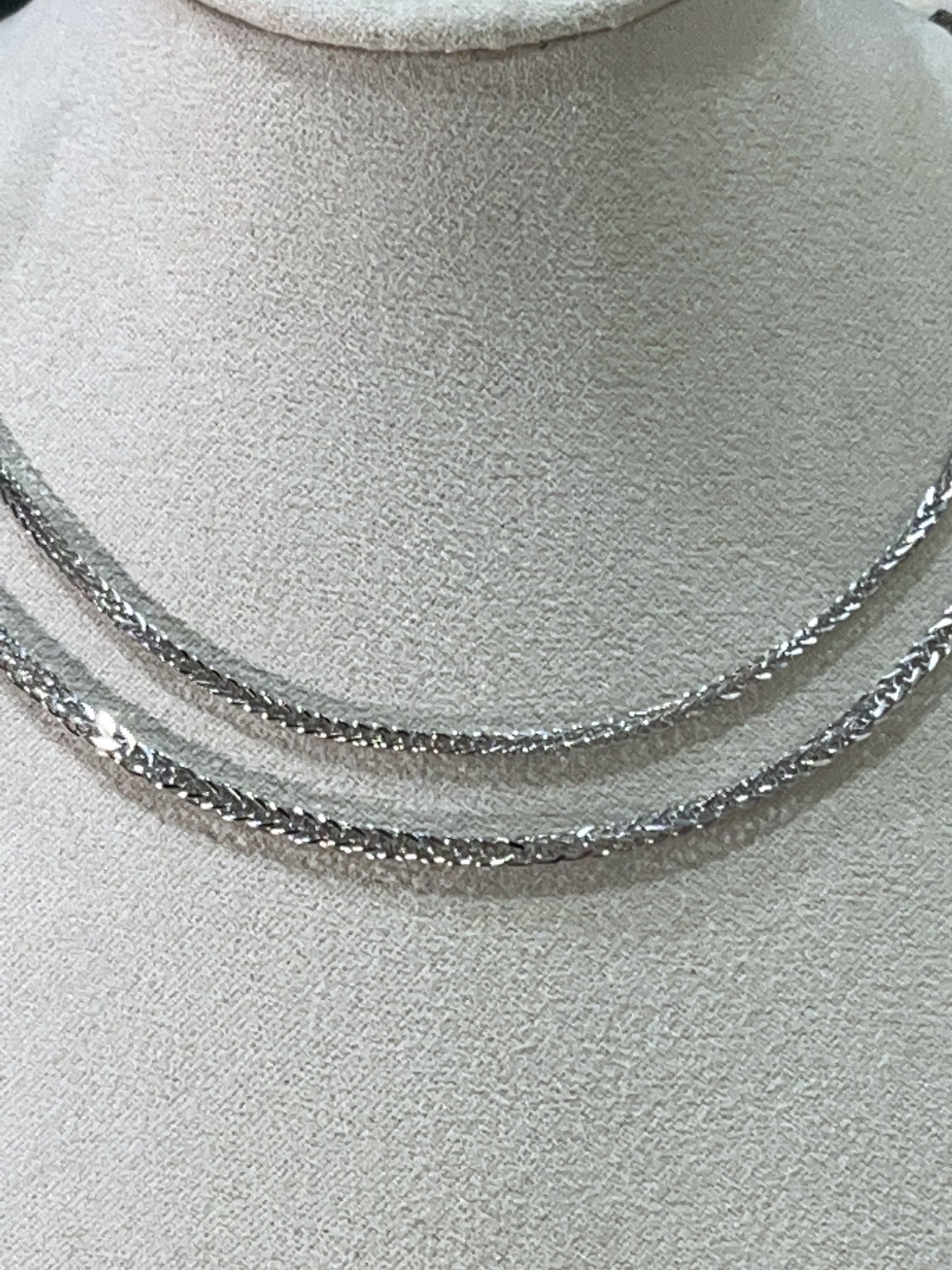 小丞飾 足銀S999蕭邦鍊 2mm40公分$430 ,3mm 45公分$790,3mm40公分 $690 #124