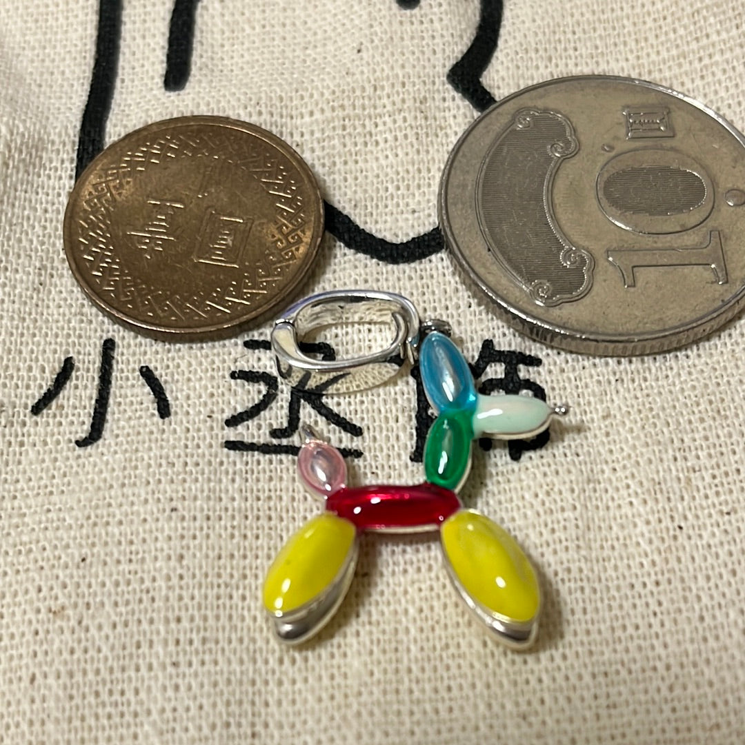 淘氣彩氣球狗可開式吊墜 (不含項鍊)#5