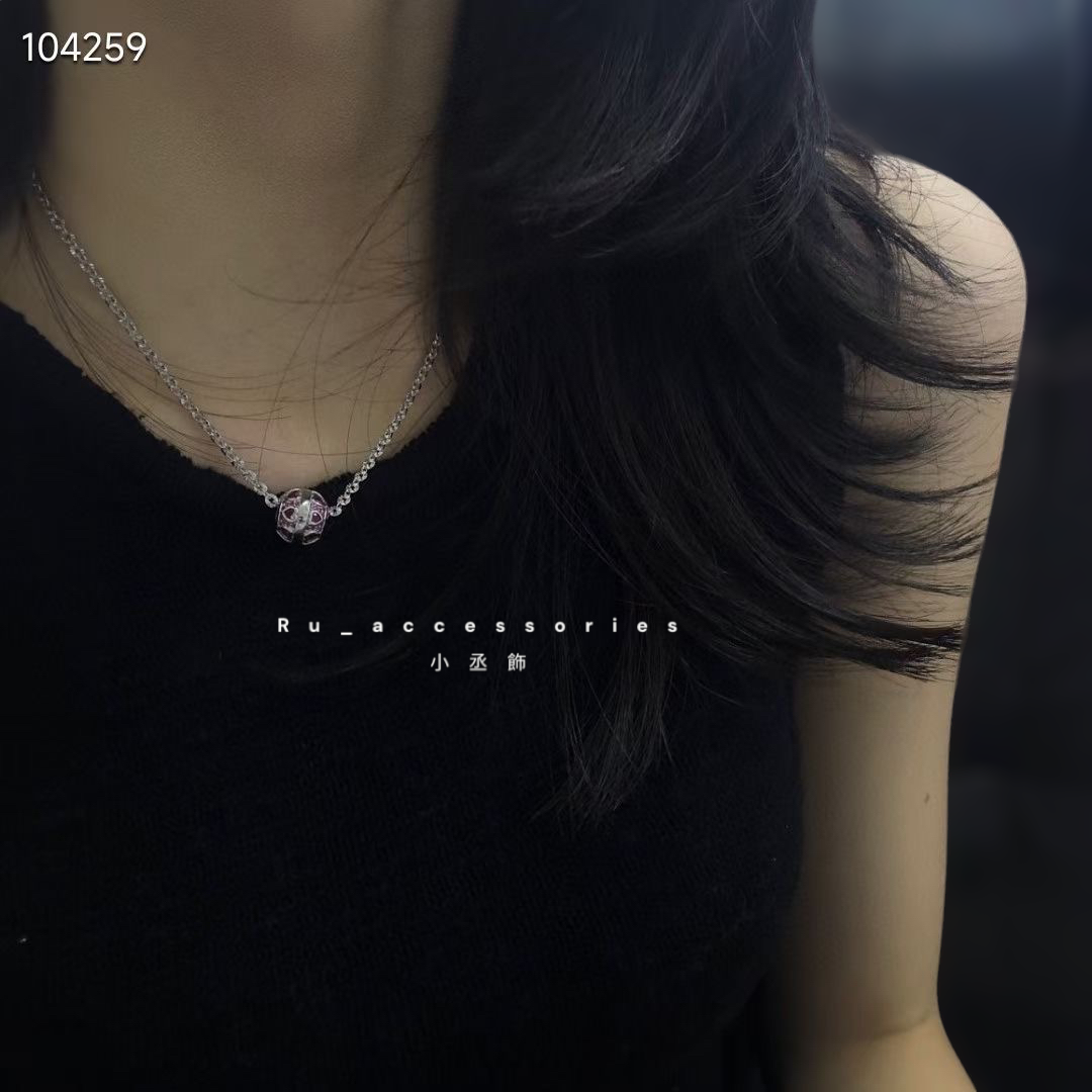 圓珠紅鑽墜子(不含項鍊)#9