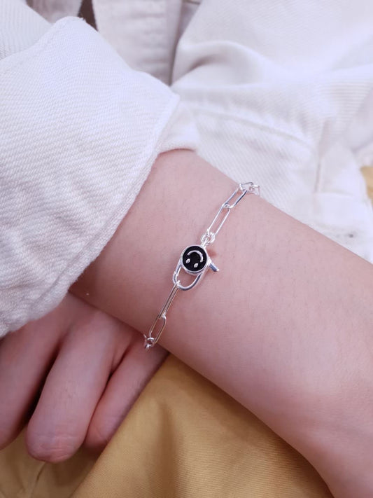 小丞飾 笑臉扣頭手鍊韓國製造 可愛的扣頭 總長18公分小手往內扣 $790 #80