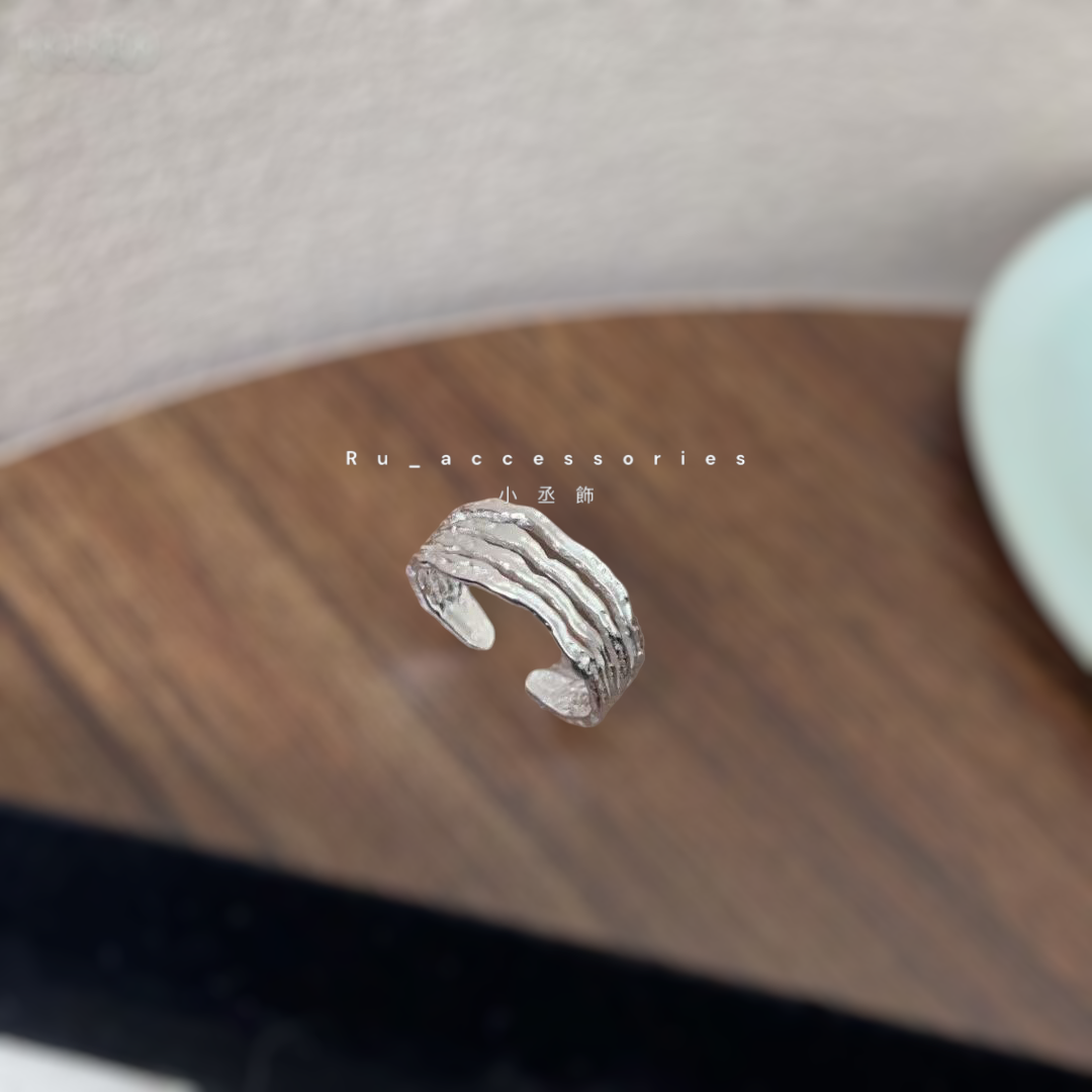 四層熔岩開口戒$370 #410