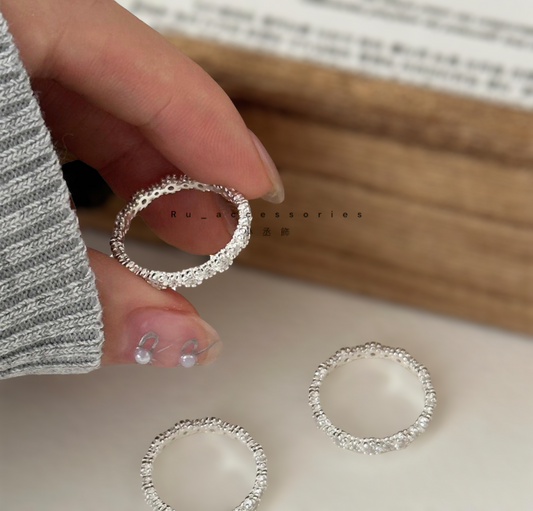 精緻鋯石定圍戒指港碼13號 $320 #511