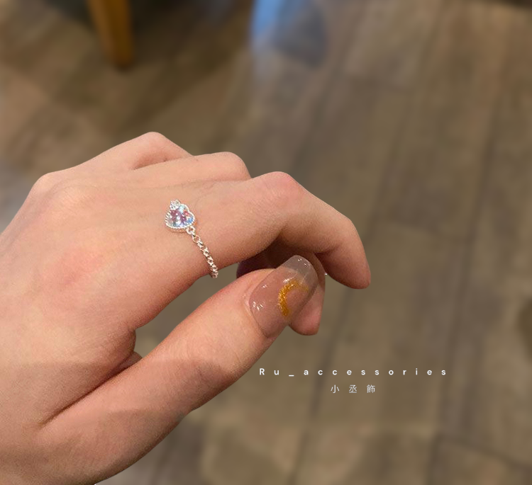 月光石抽拉戒指#421