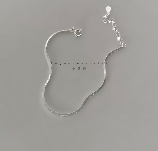 這款素鍊也超美方形蛇鏈 #61