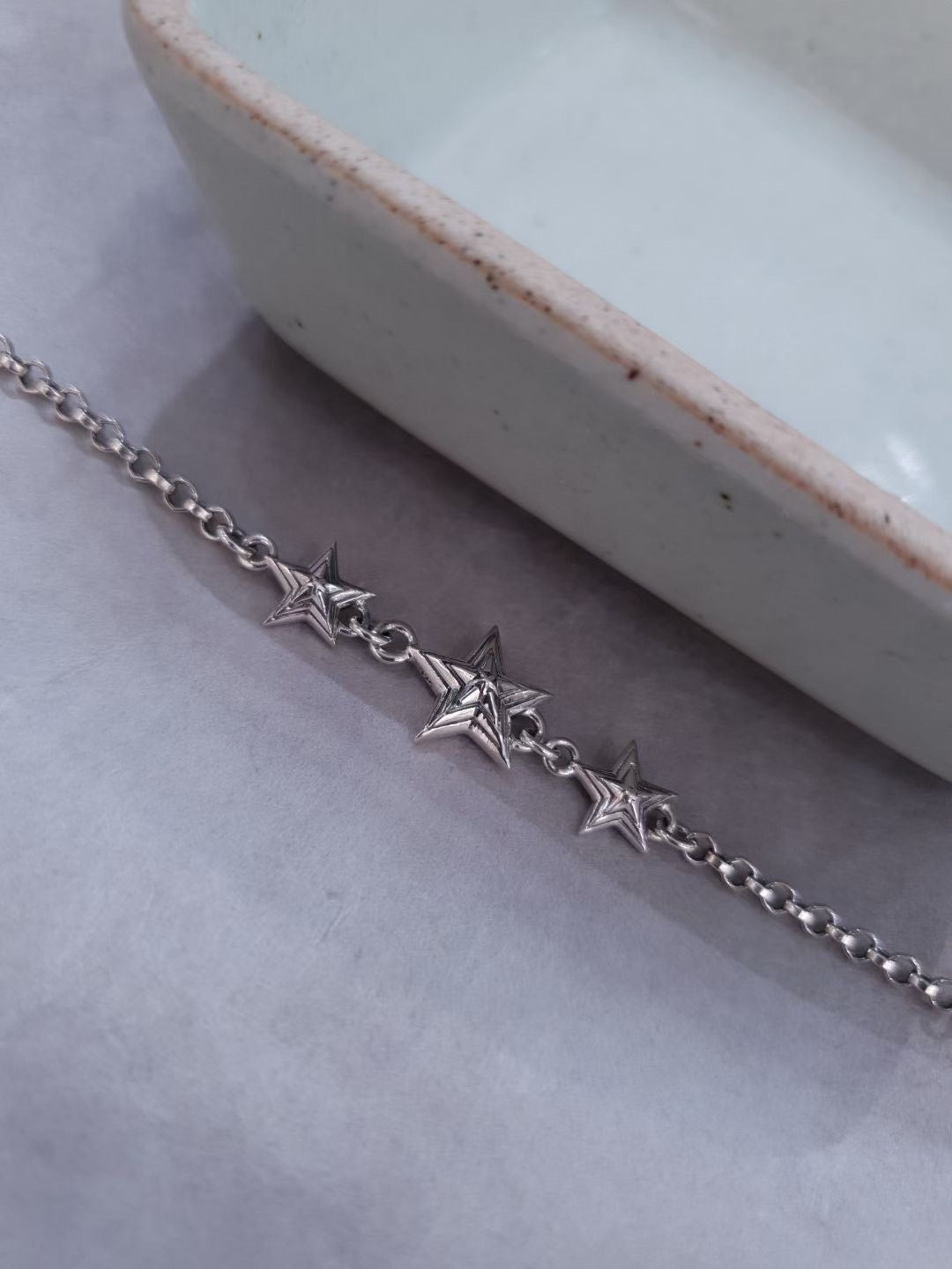 小丞飾 韓國🇰🇷飾品17+3公分重工復古五角星 手鍊$990 #137