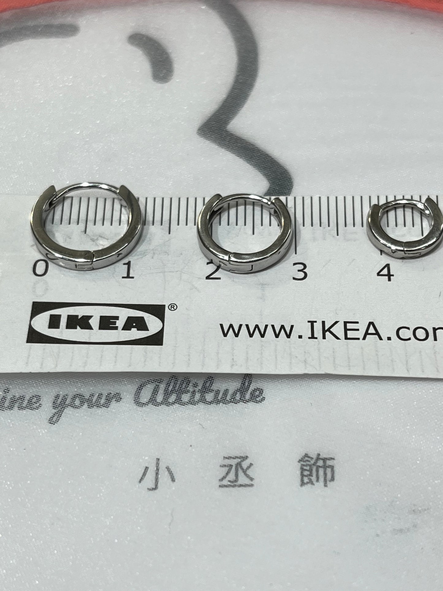 小丞飾 素圈耳環 10mm 8mm 6mm #137 一組兩個販賣 #137