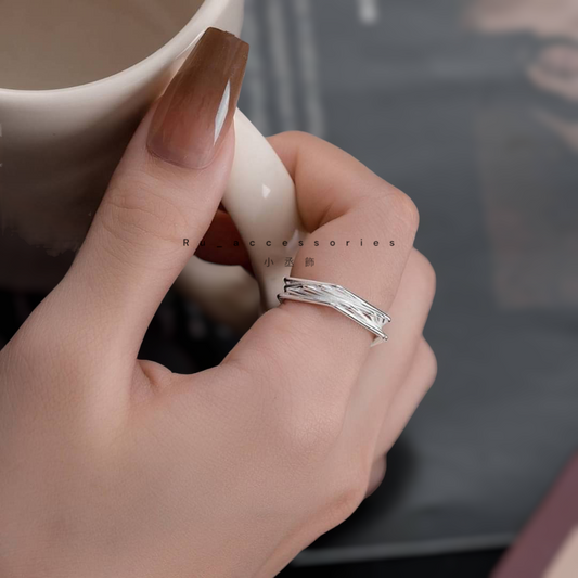 對線條開口戒 #105