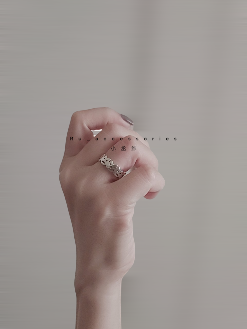 天生貓咪控 每隻貓咪都不同個性 全純銀開口戒 #398