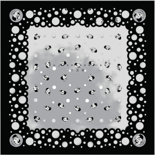 Eleph 100%純棉多功能實用方巾 50*50cm