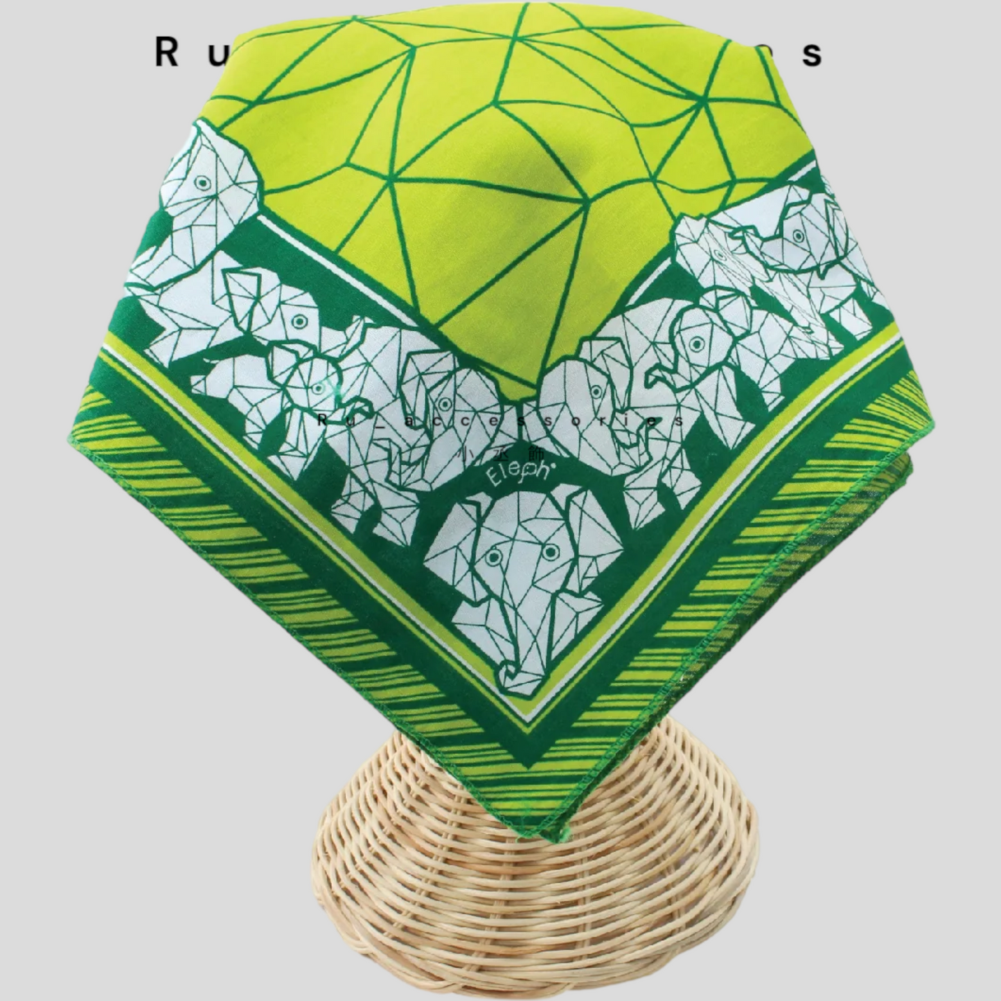 Eleph 100%純棉多功能實用方巾 50*50cm