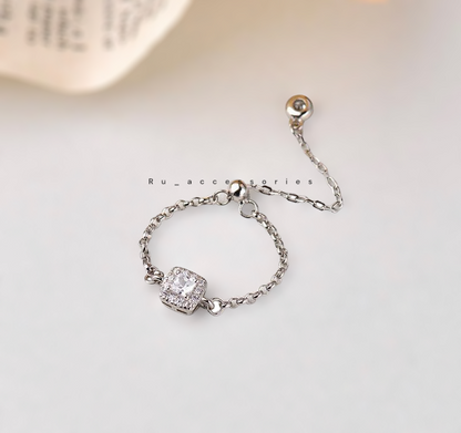 方鑽抽拉戒 ＃426