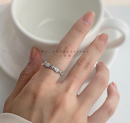 浪漫貝殼星開口戒 ＄404