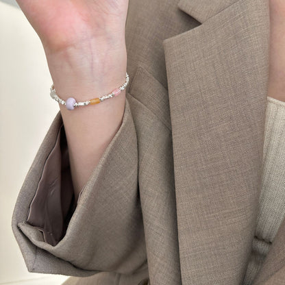 小丞飾 彩石碎銀精美手鍊 #B601115