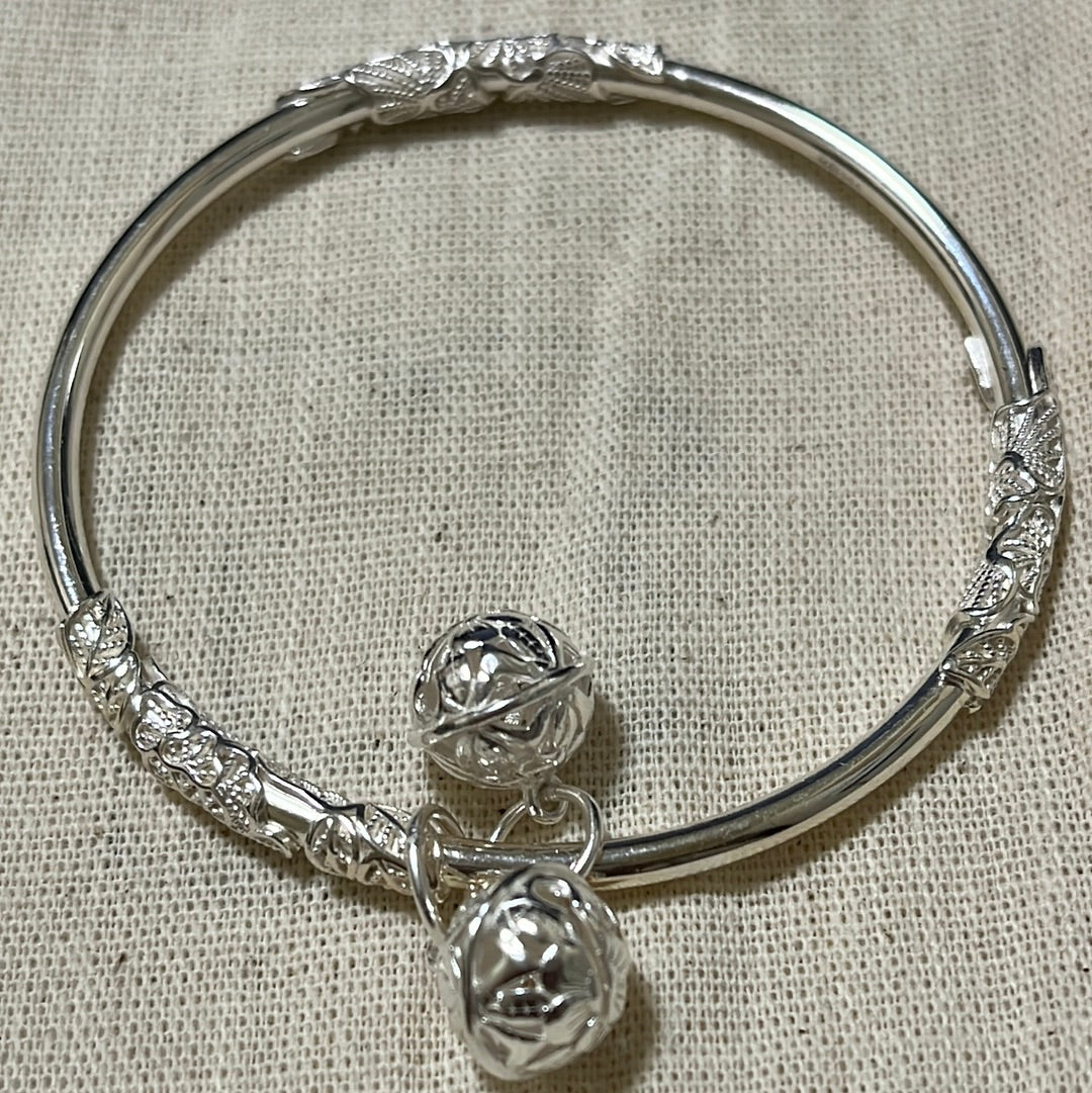 S999 鈴鐺閉口繁花手鐲58mm #30