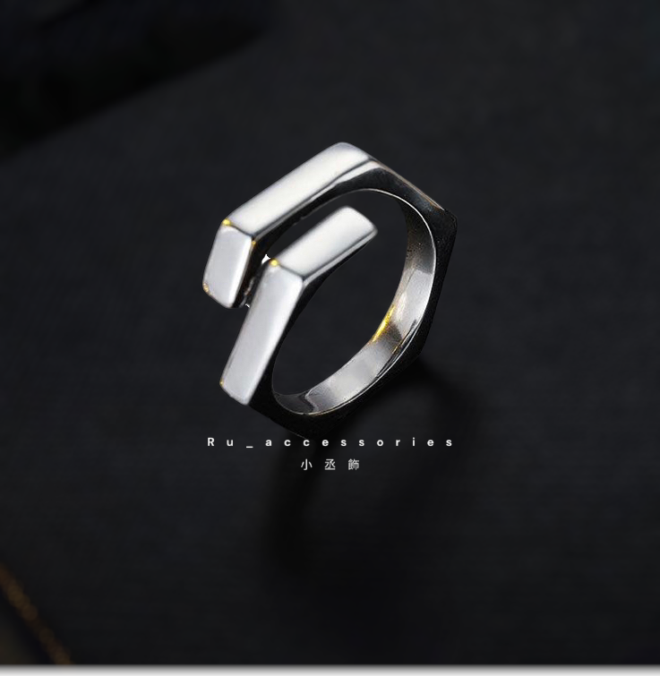 激推超熱賣六角角度戒開口戒 ＃402