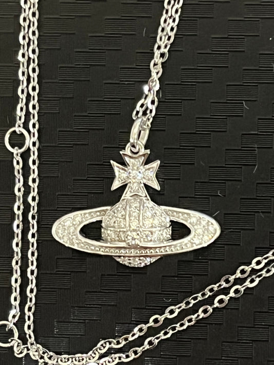 小丞飾-莫桑鑽-星球項鍊 40+2+3公分 ，N6031517