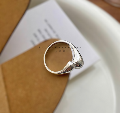 水滴戒 開口戒 #401