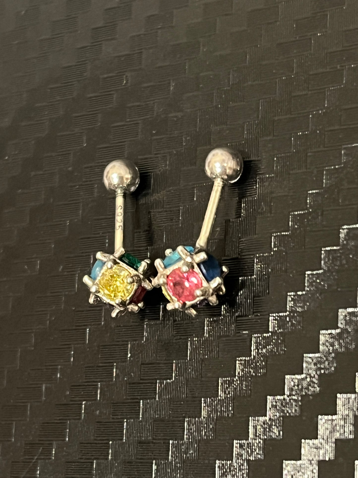 小丞飾 彩鑽轉珠耳環 圓珠3.3mm
