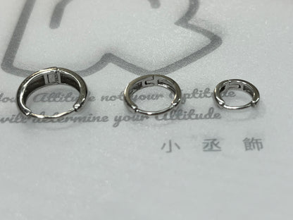 小丞飾 漸層素圈耳環 12mm 10mm 7mm #138