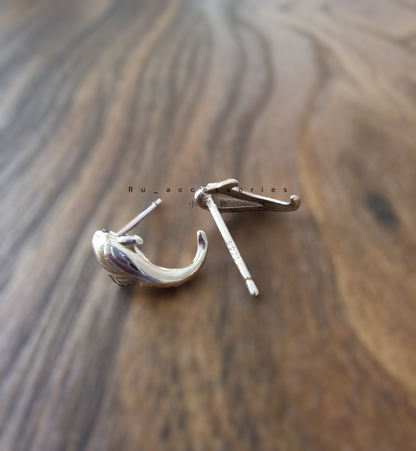 海豚在耳朵上游泳耳釘 #15