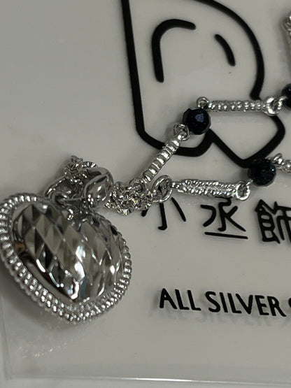 小丞飾_S925純銀混搭風 菱格紋愛心吊墜豆豆項鏈 愛心吊墜可拆
49+5公分
$1690 
#1031-1N
