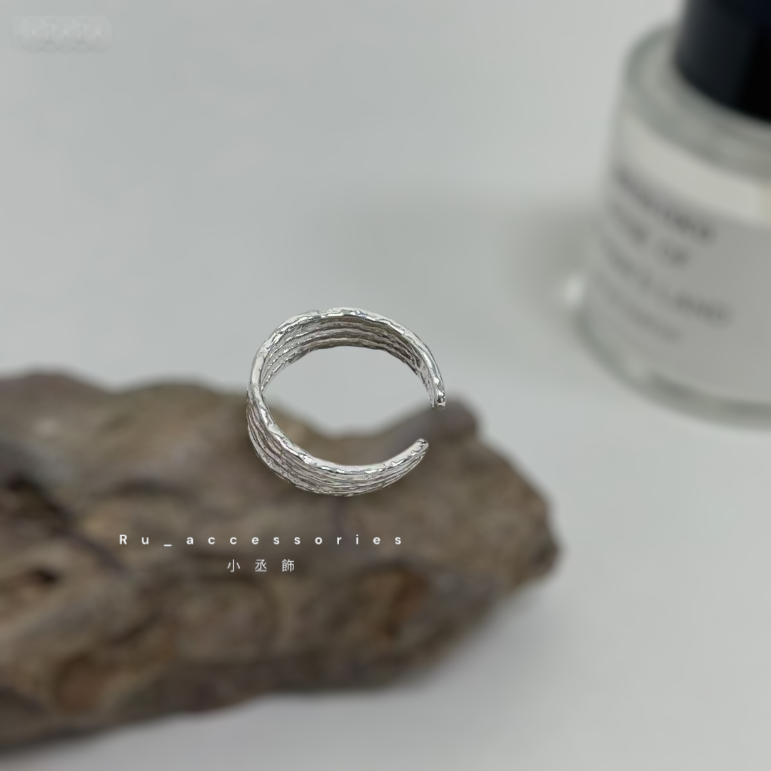 四層熔岩開口戒$370 ＃410