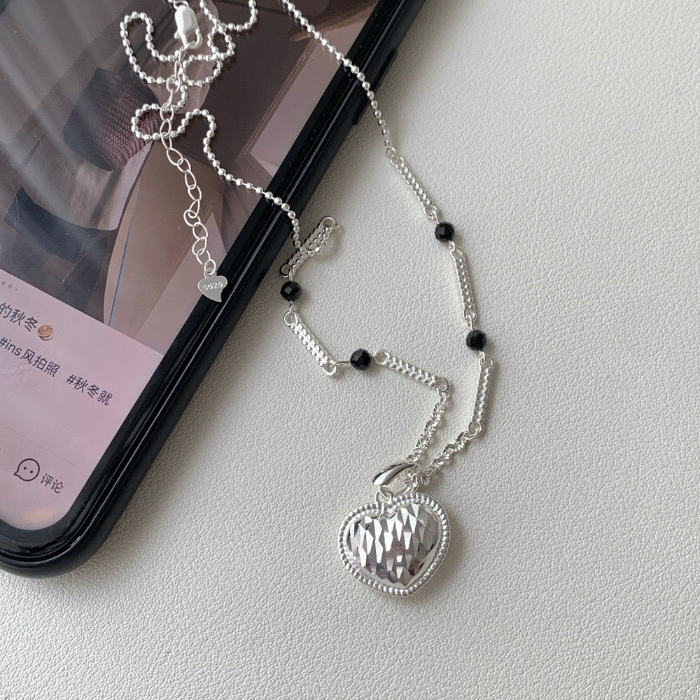 小丞飾_S925純銀混搭風 菱格紋愛心吊墜豆豆項鏈 愛心吊墜可拆
49+5公分
$1690 
#1031-1N