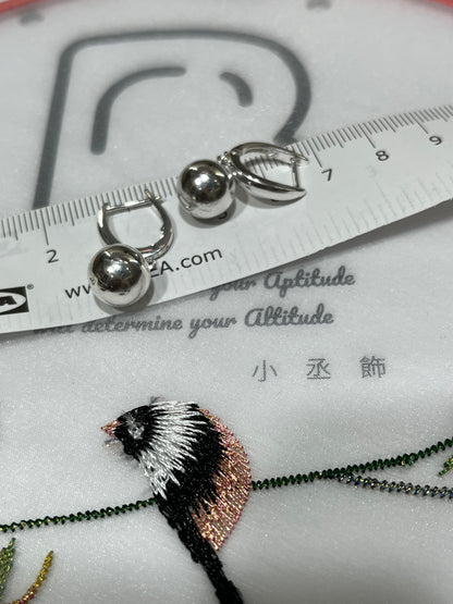 小丞飾 個性 U形圓珠耳扣 珠珠10mm #123