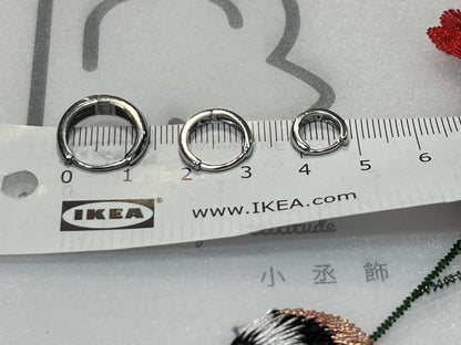 小丞飾 漸層素圈耳環 12mm 10mm 7mm #138