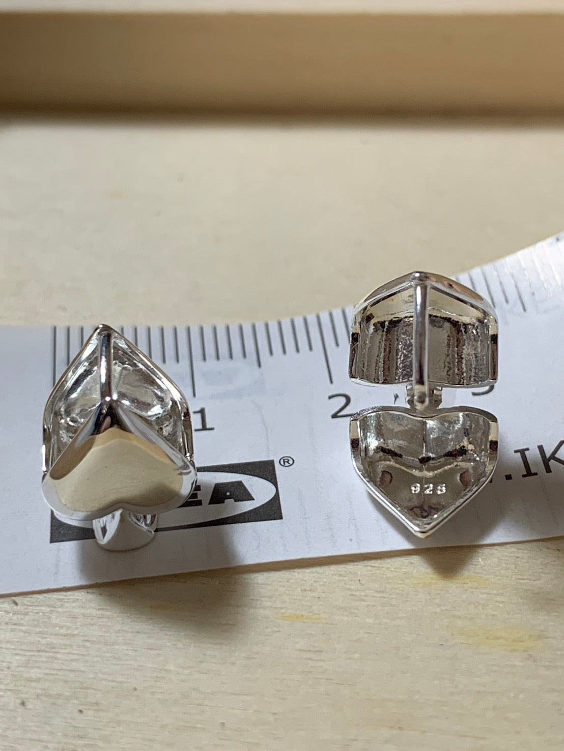 小丞飾 韓國製造
可愛的黑桃心耳扣  #100
$790