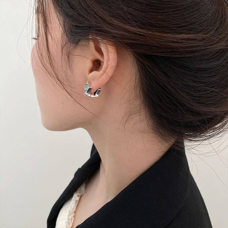 復古撞色兔兔耳扣 #24