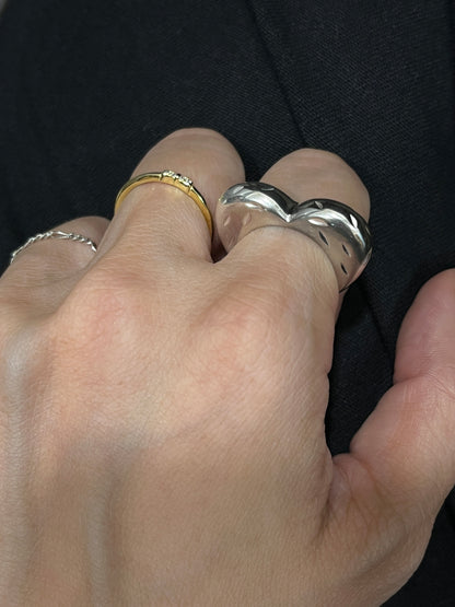 小丞飾-美碼6-7號 愛心定圍戒指，也可當吊墜
$790 
美碼6-7號
#1031-2R