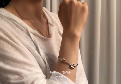 小丞飾 韓國🇰🇷生產製造💕💕好美的簡約韓國古巴OT 手鍊 14-17都適合$1590有現貨一條 #147