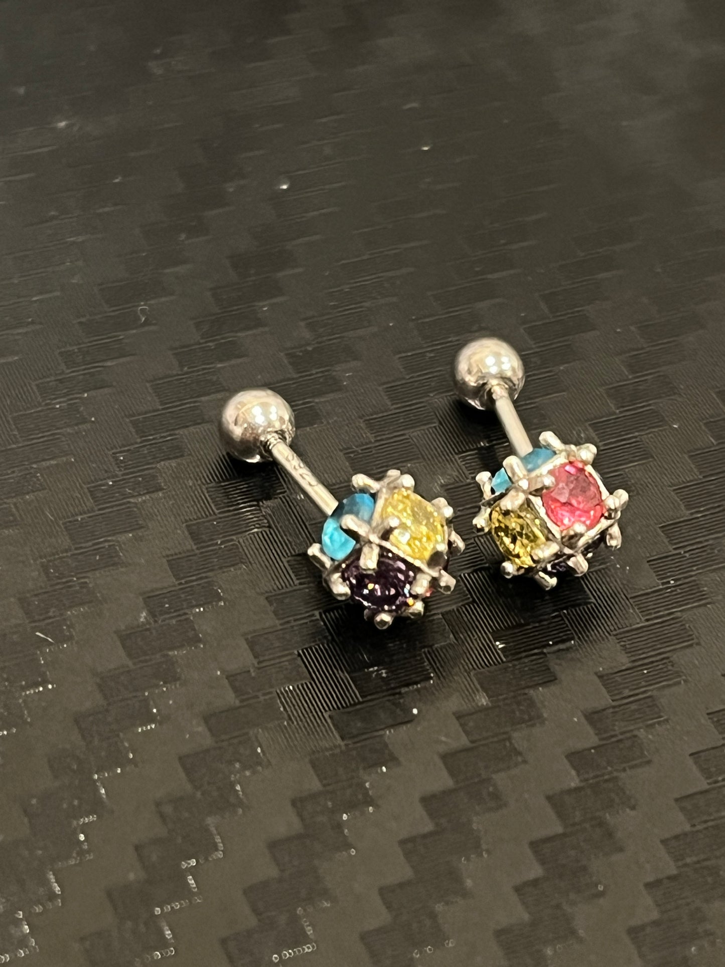 小丞飾 彩鑽轉珠耳環 圓珠3.3mm