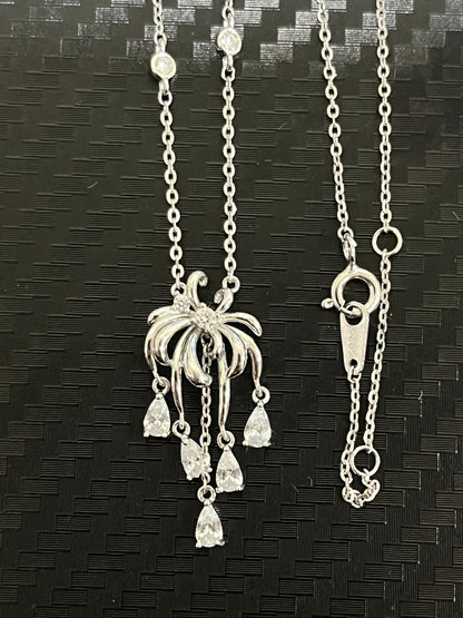 小丞飾-莫桑鑽-煙花🎆項鍊 40+2+3公分 N6031523