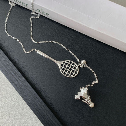 小丞飾
S925純銀羽毛球拍抽拉項鍊女韓國小眾設計高級感復古小紅書鎖骨鏈 
羽球🏸的頭是珍珠喔 很可愛 
50+3+3公分
$1490   N601035