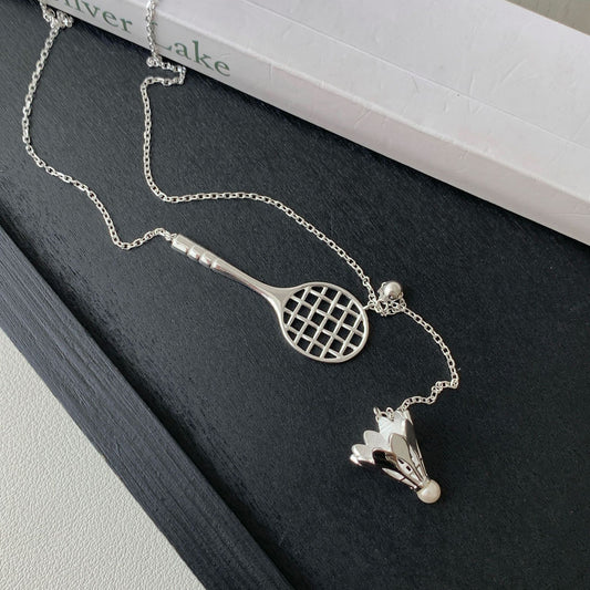 小丞飾
S925純銀羽毛球拍抽拉項鍊女韓國小眾設計高級感復古小紅書鎖骨鏈 
羽球🏸的頭是珍珠喔 很可愛 
50+3+3公分
$1490   N601035
