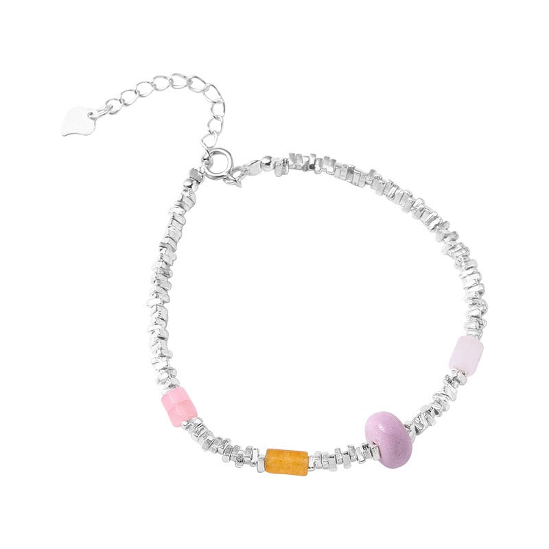 小丞飾 彩石碎銀精美手鍊 #B601115