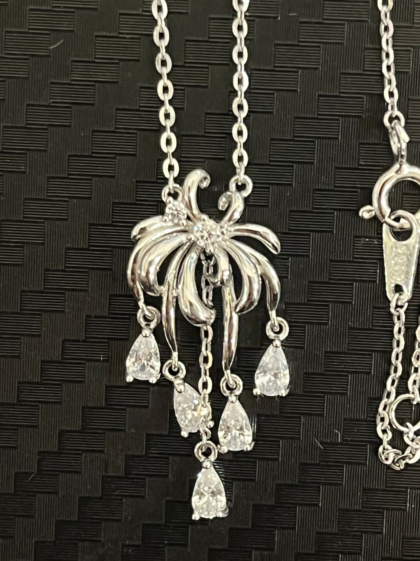 小丞飾-莫桑鑽-煙花🎆項鍊 40+2+3公分 N6031523