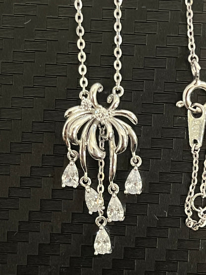 小丞飾-莫桑鑽-煙花🎆項鍊 40+2+3公分 N6031523