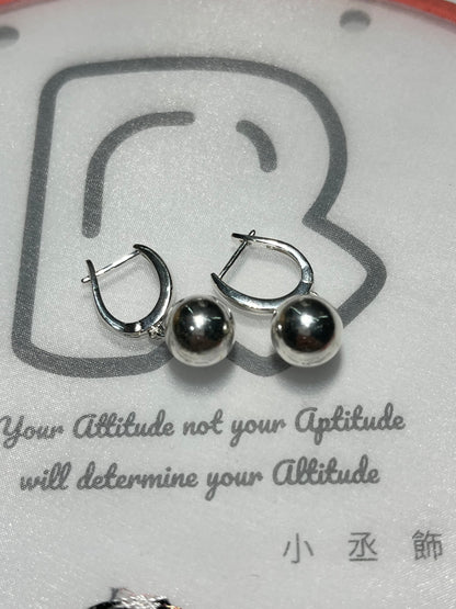 小丞飾 個性 U形圓珠耳扣 珠珠10mm #123