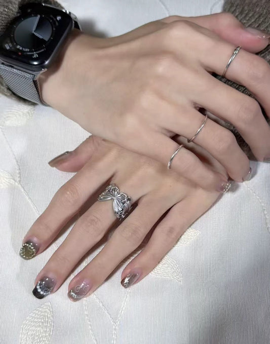 小丞飾_蝴蝶質感戒指 開口戒
$1090