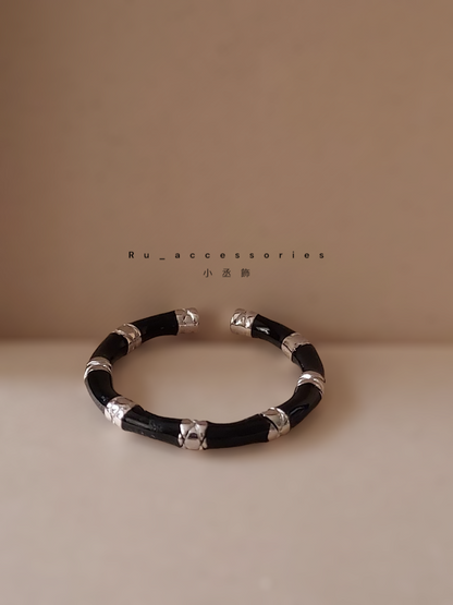 記憶中的黑白配-開口戒 ＃75