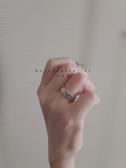 熔岩復古做舊開口戒 ＃311