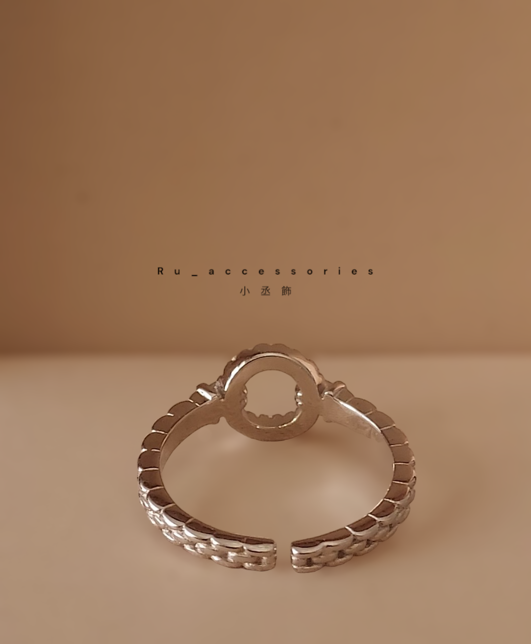 絕美微鑲經典單圈開口戒 ＃73