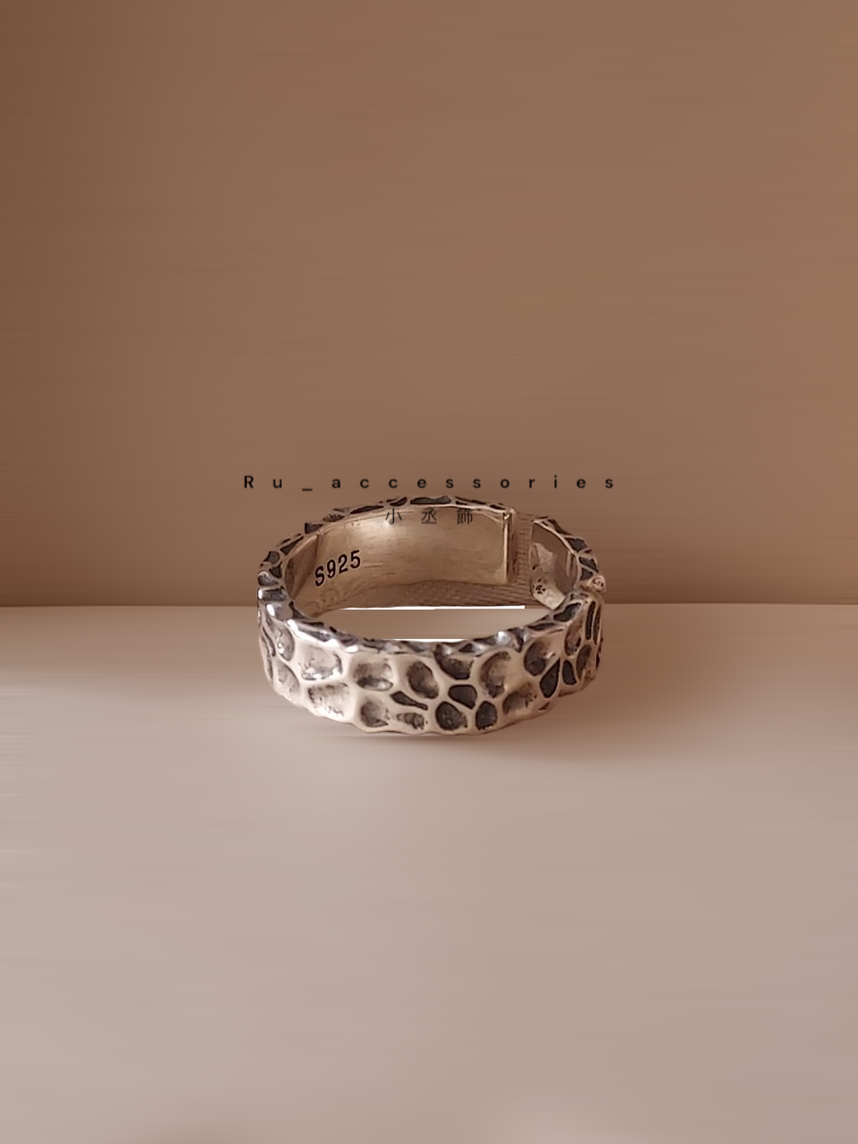 熔岩復古做舊開口戒 ＃311