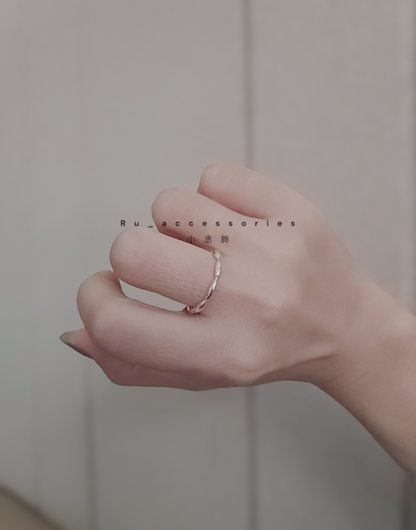 必BUY 經典素米粒開口戒 #370