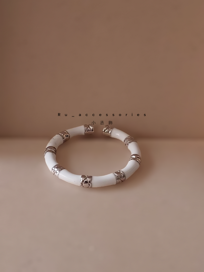 記憶中的黑白配-開口戒 ＃75