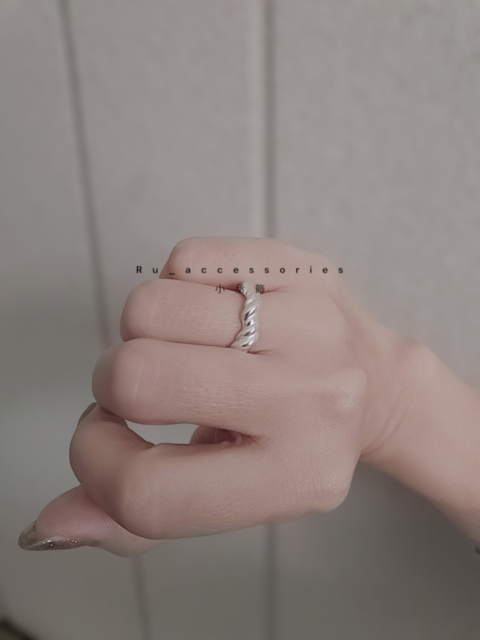 超特別不規則波浪麻花開口戒 ＃2